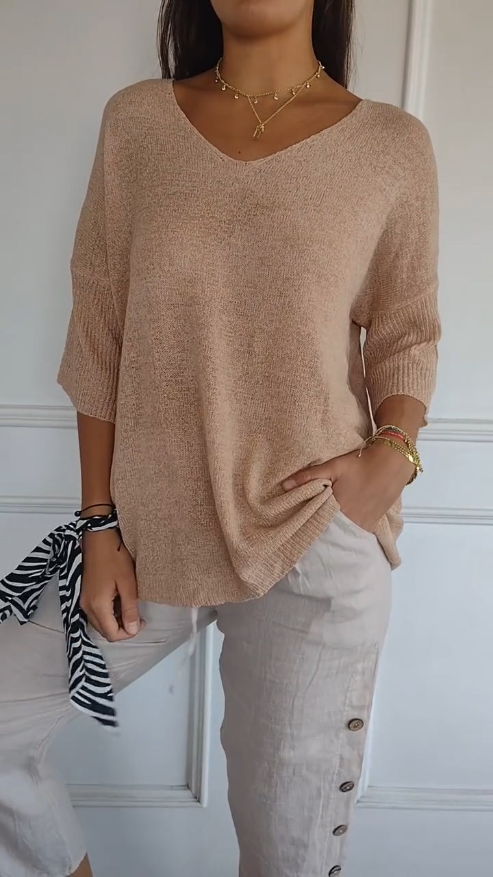 LAUREN™ | Women Casual V-Neck Top