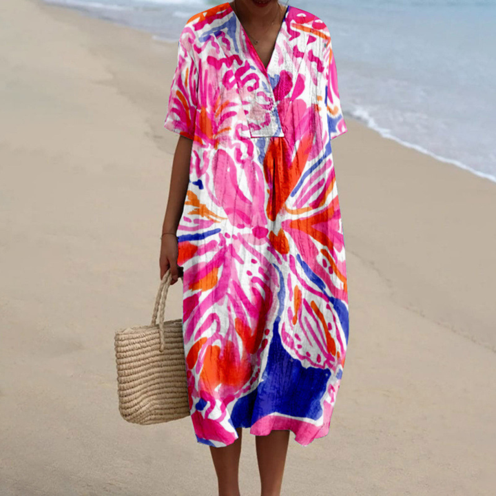 Amara Lebhaftes Batik-Sommerkleid