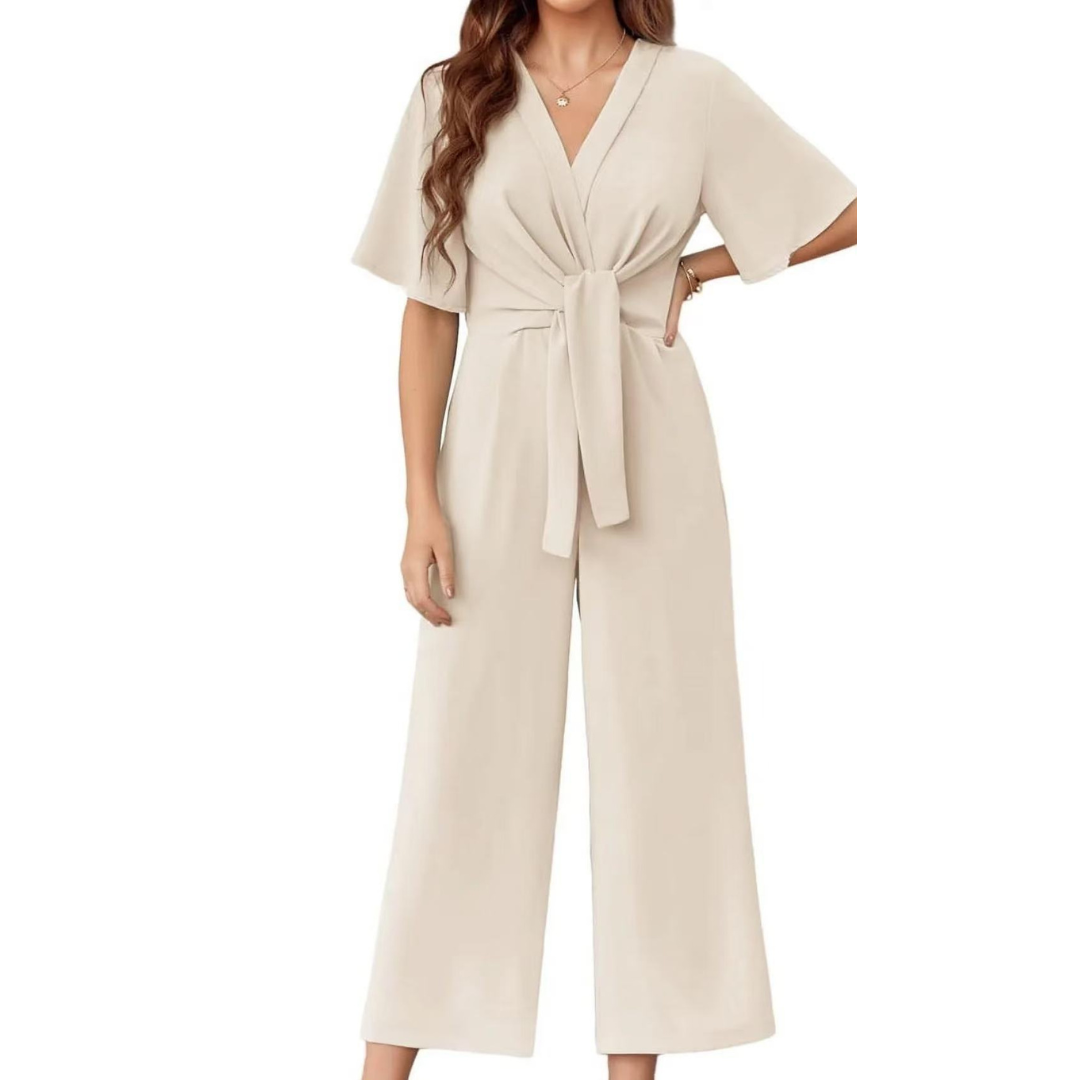 Gabriella | Eleganter Damen-Sommer-Jumpsuit mit Bindeknoten