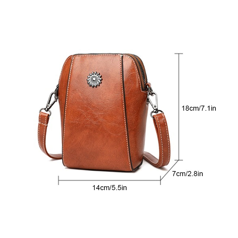 Vienna | Kompakte einfarbige Mini-Handtasche