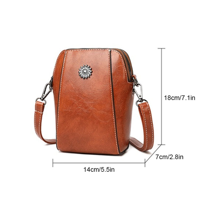 Vienna | Kompakte einfarbige Mini-Handtasche