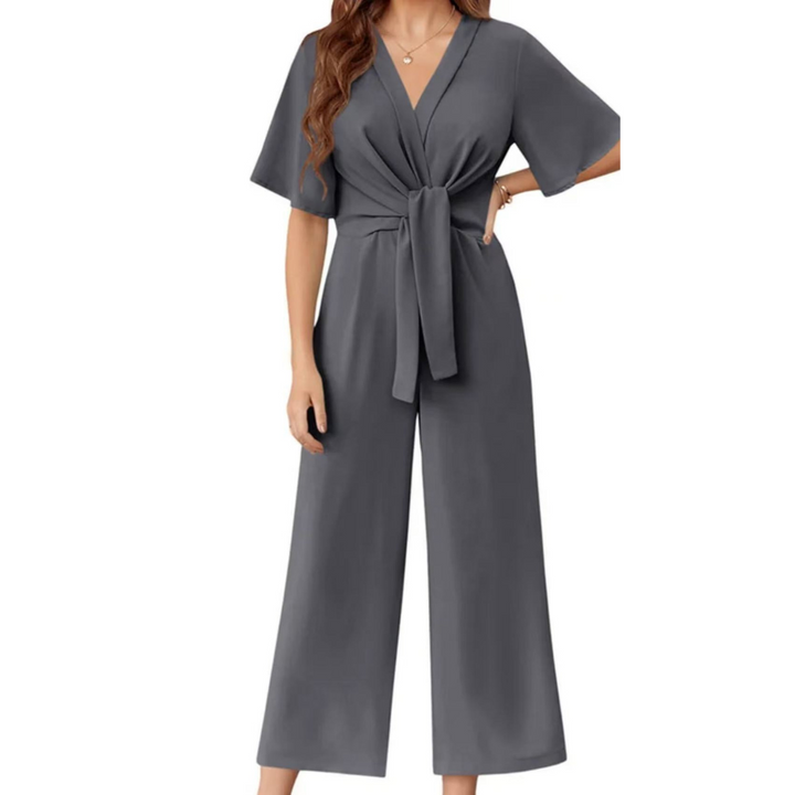 Gabriella | Eleganter Damen-Sommer-Jumpsuit mit Bindeknoten