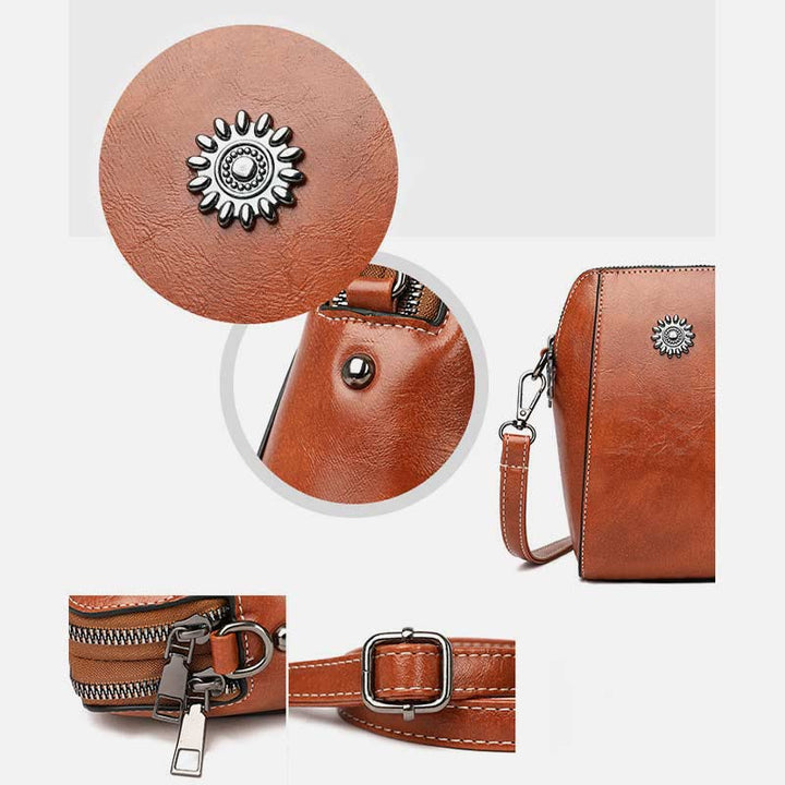 Vienna | Kompakte einfarbige Mini-Handtasche