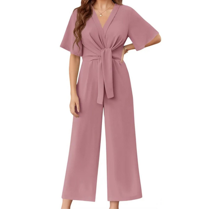 Gabriella | Eleganter Damen-Sommer-Jumpsuit mit Bindeknoten