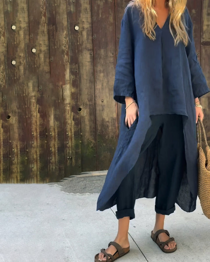 Carolyn™ Schickes und bequemes Set | Aufeinander abgestimmtes Oberteil und Hose mit lockerer Passform