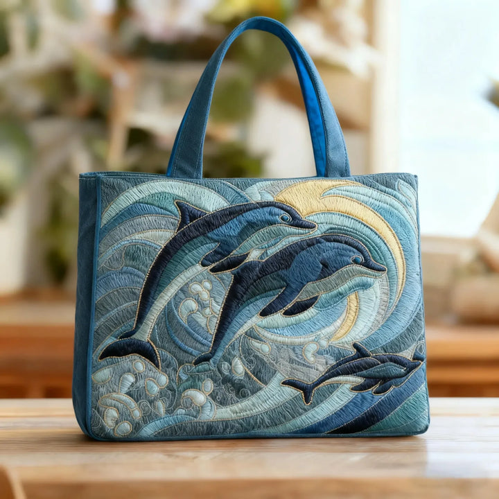 Handgemachte Tasche | Ozean Delfin