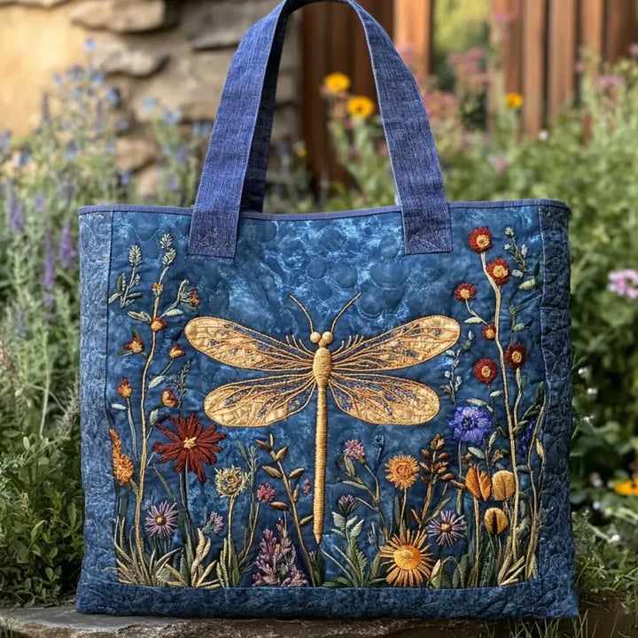 Handgemachte Tasche | Goldene Libelle