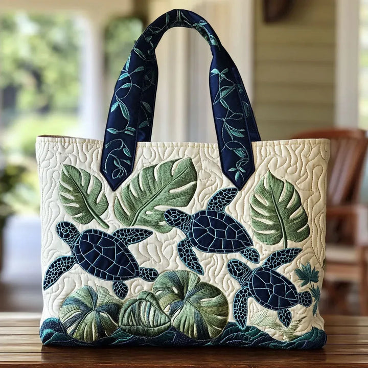 Handgemachte Tasche | Anmut der Meeresschildkröte