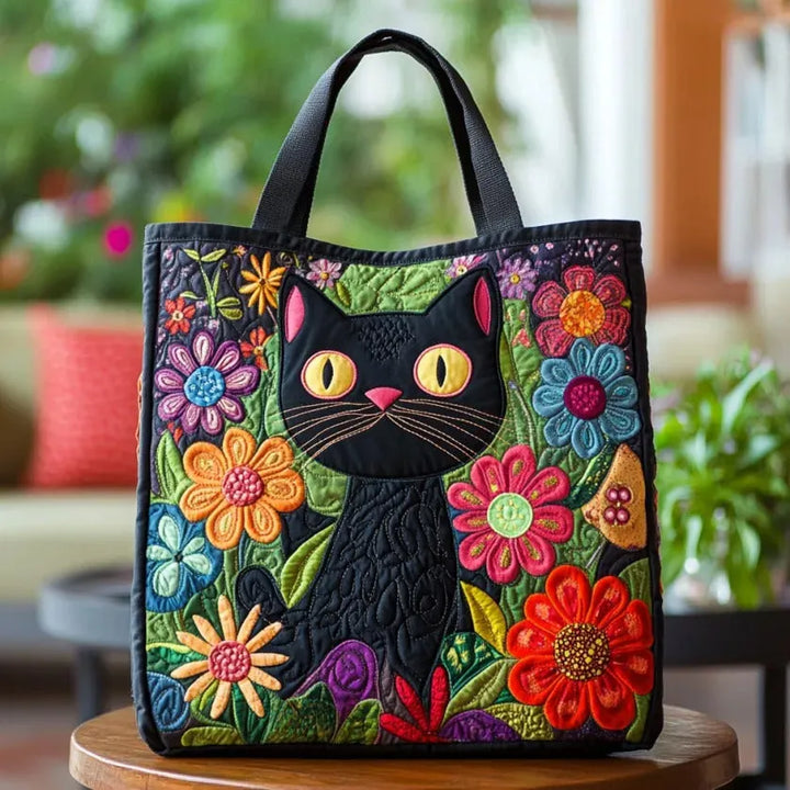 Handgemachte Tasche | Verzauberter Schwarzer Kater