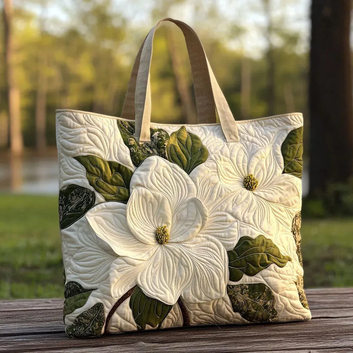Handgemachte Tasche | Weiße Lilien
