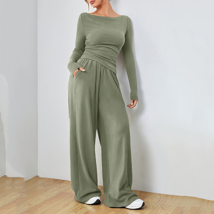 Abigail™ Elegantes Gemütliches Set | Relaxed-Fit Oberteil und Hose