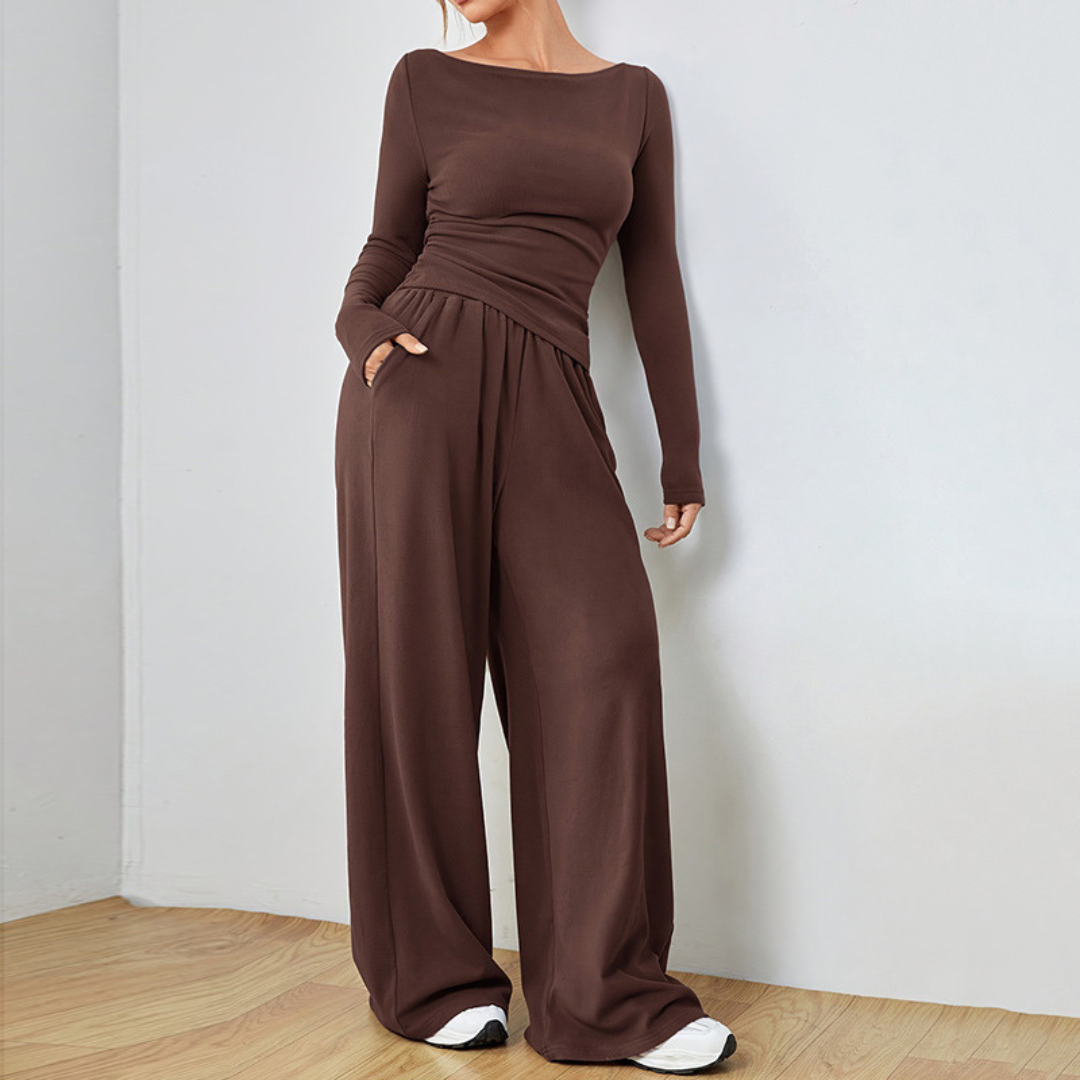 Abigail™ Elegantes Gemütliches Set | Relaxed-Fit Oberteil und Hose