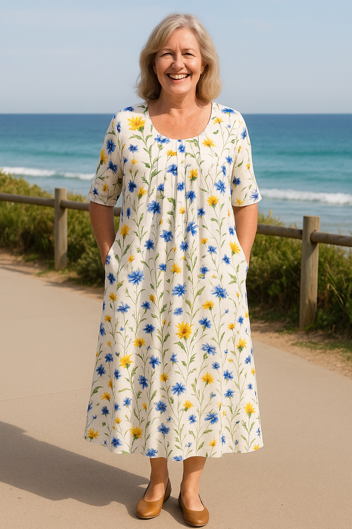 Adelaide | Fließendes Midikleid