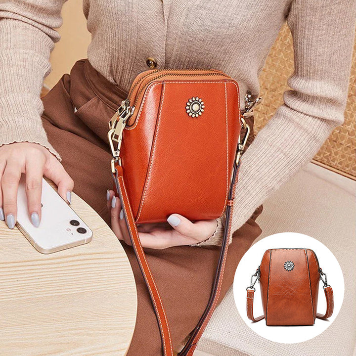 Vienna | Kompakte einfarbige Mini-Handtasche