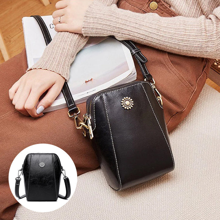 Vienna | Kompakte einfarbige Mini-Handtasche