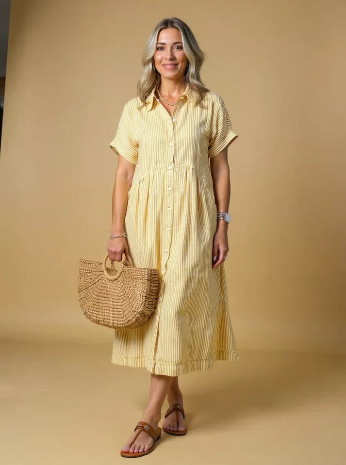 Yonika – Schickes gestreiftes Kleid