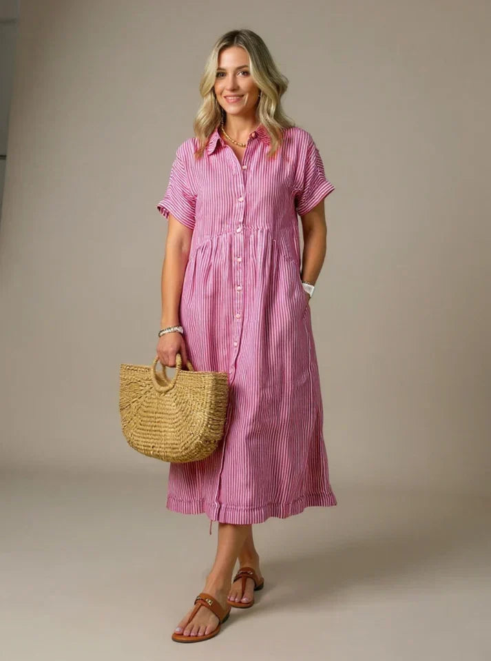 Yonika – Schickes gestreiftes Kleid