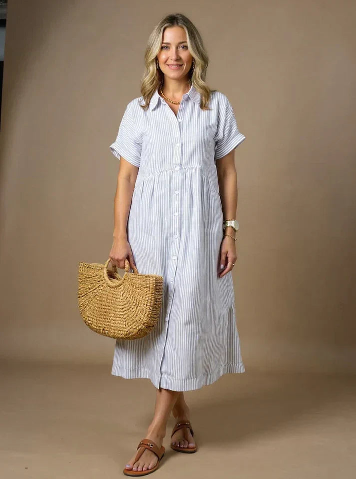 Yonika – Schickes gestreiftes Kleid