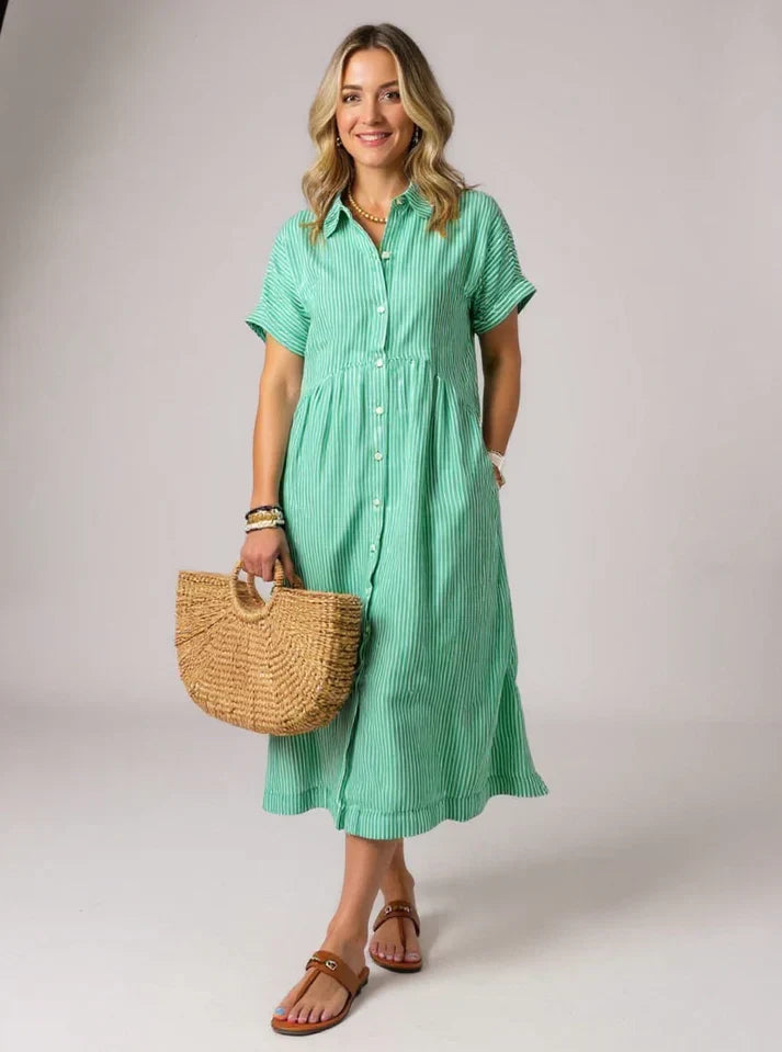 Yonika – Schickes gestreiftes Kleid