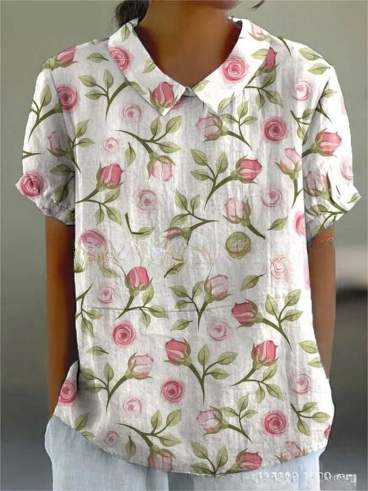 MARLENE™ | Damen Vintage Print Hemd