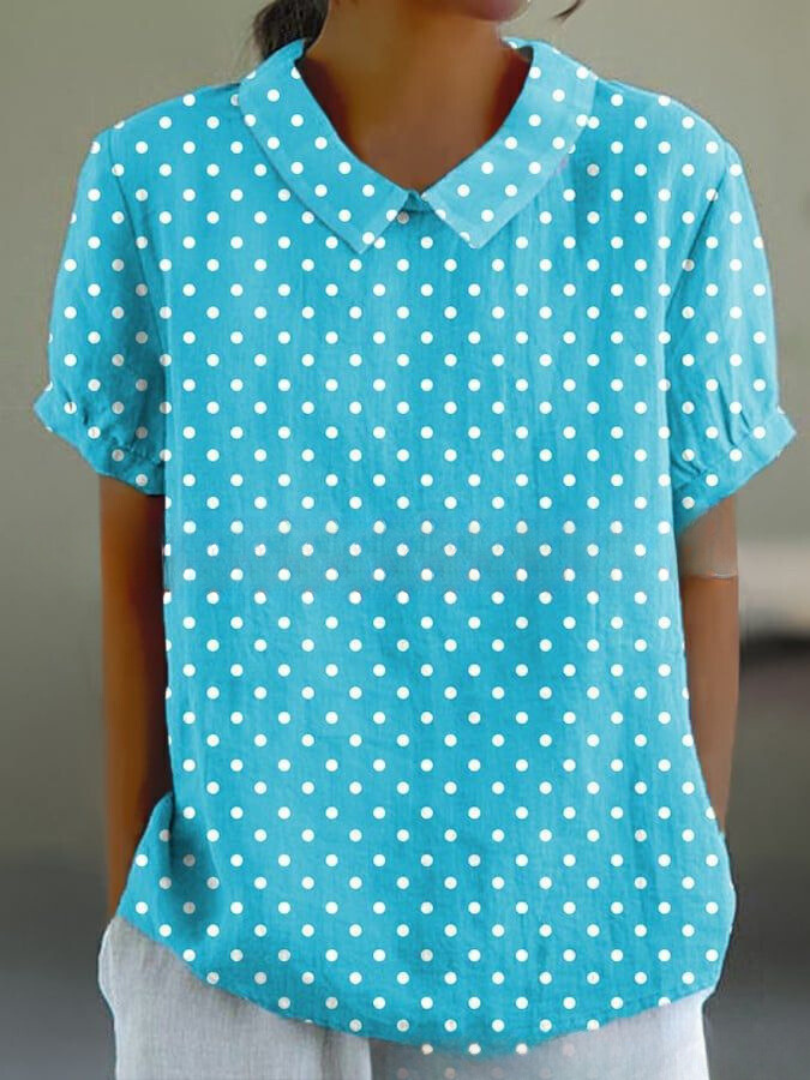MARLENE™ | Damen Vintage Print Hemd
