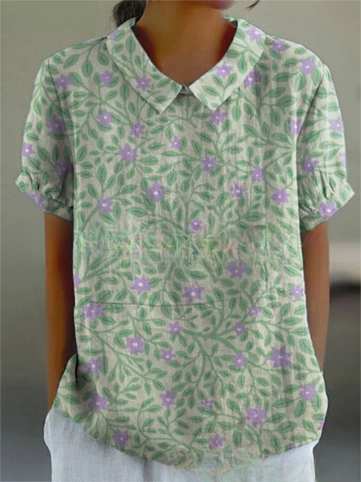 MARLENE™ | Damen Vintage Print Hemd