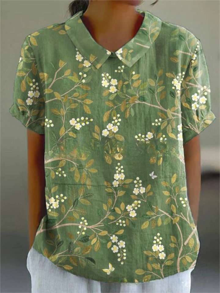 MARLENE™ | Damen Vintage Print Hemd