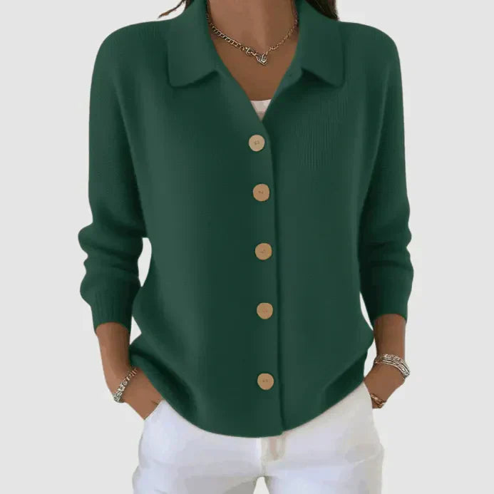 Riah™ | Soft Button-Up Knit Cardigan