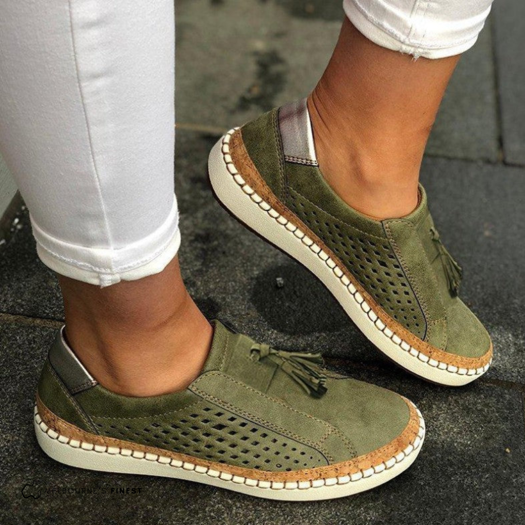 Aria – Orthopädische Slip-On-Schuhe mit Fußgewölbestütze