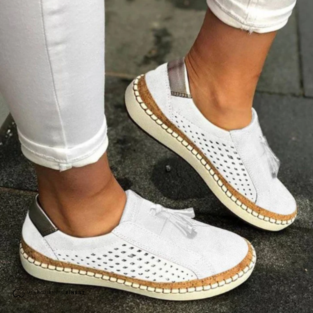 Aria – Orthopädische Slip-On-Schuhe mit Fußgewölbestütze