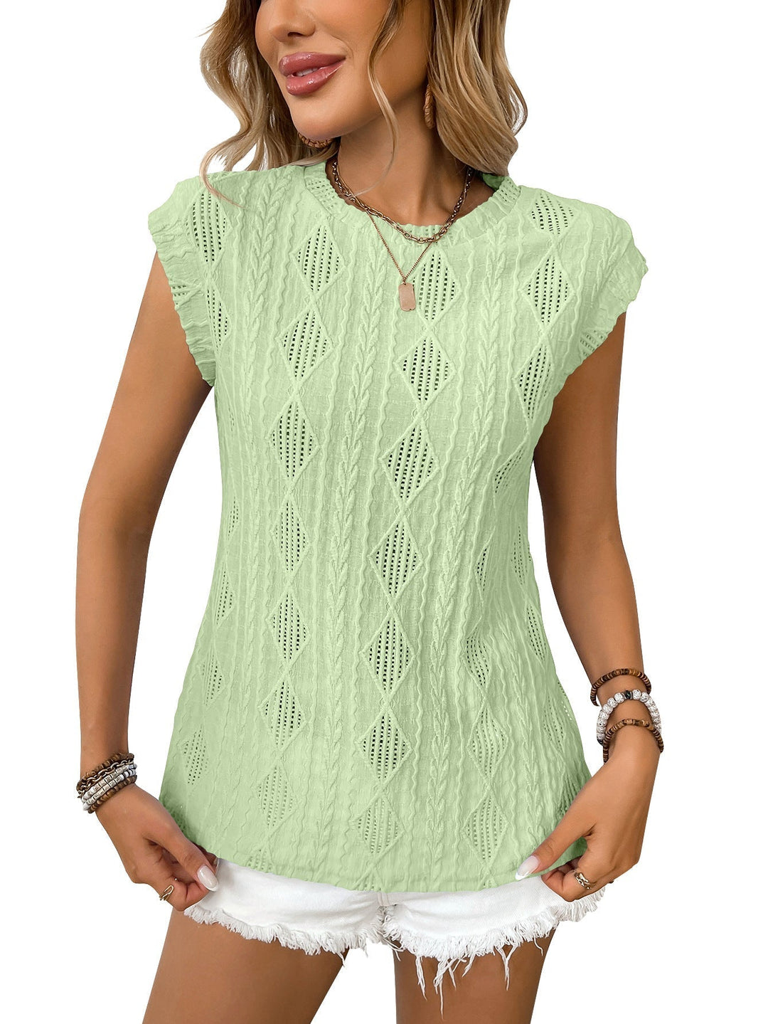 DELICE™ | Damen Leichtes Strick-T-Shirt Chic