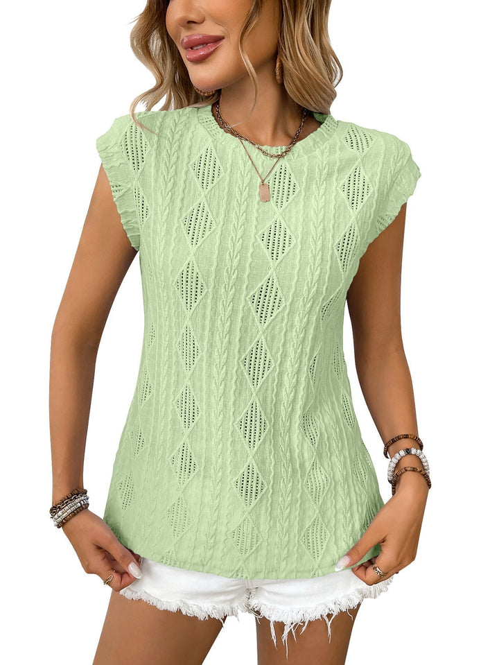 DELICE™ | Damen Leichtes Strick-T-Shirt Chic