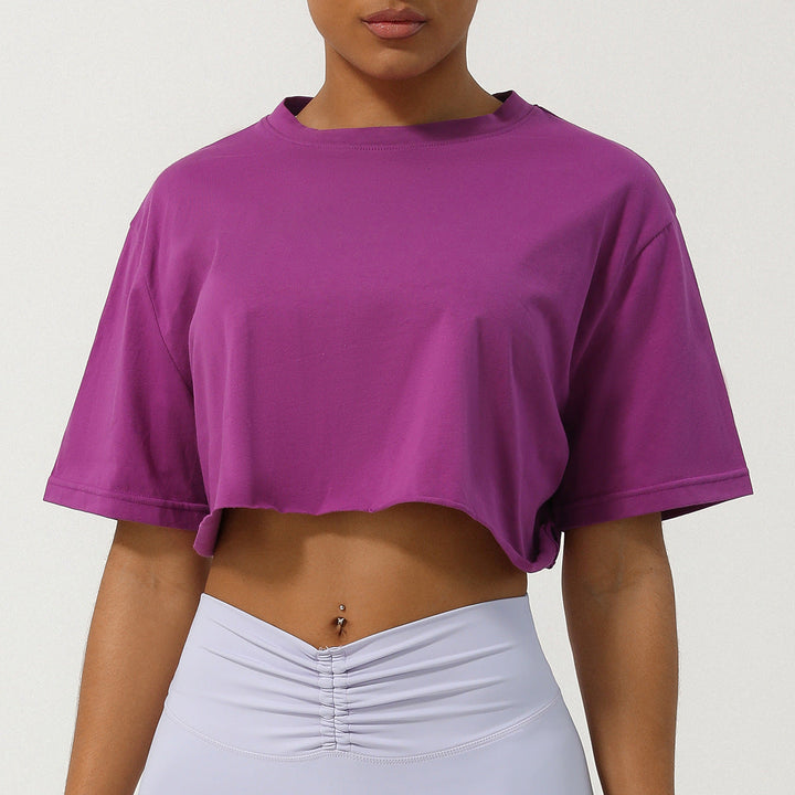 CASSIA™ | Damen Cropped T-Shirt mit lockerer Passform