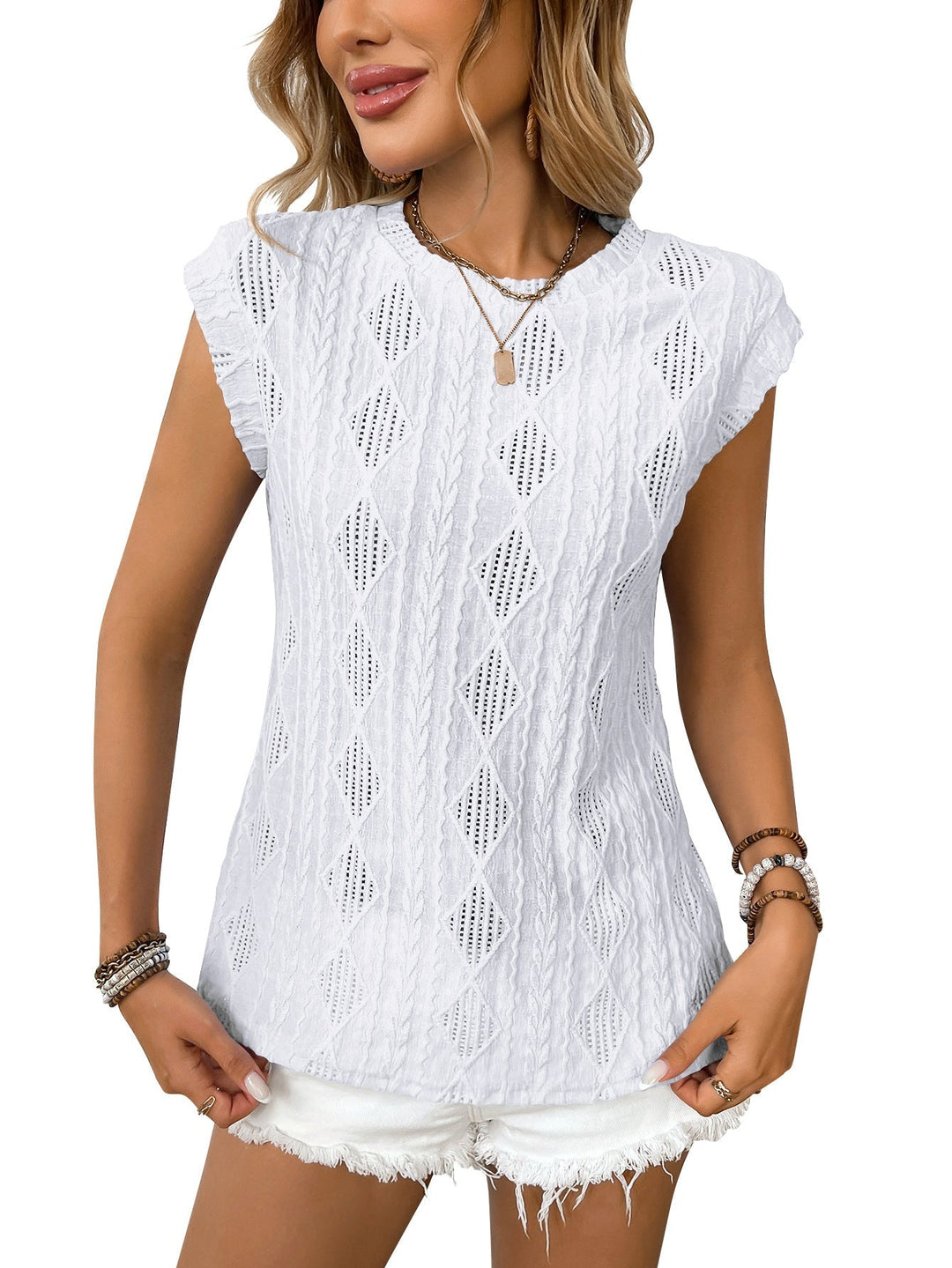 DELICE™ | Damen Leichtes Strick-T-Shirt Chic