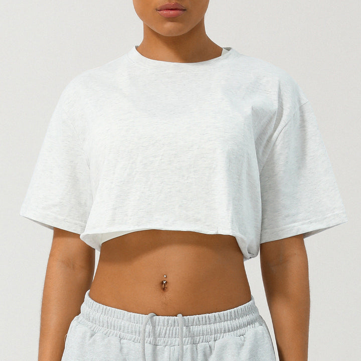 CASSIA™ | Damen Cropped T-Shirt mit lockerer Passform