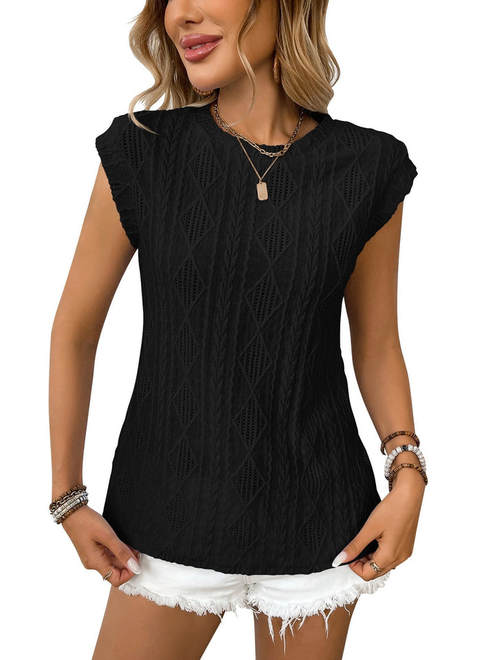 DELICE™ | Damen Leichtes Strick-T-Shirt Chic