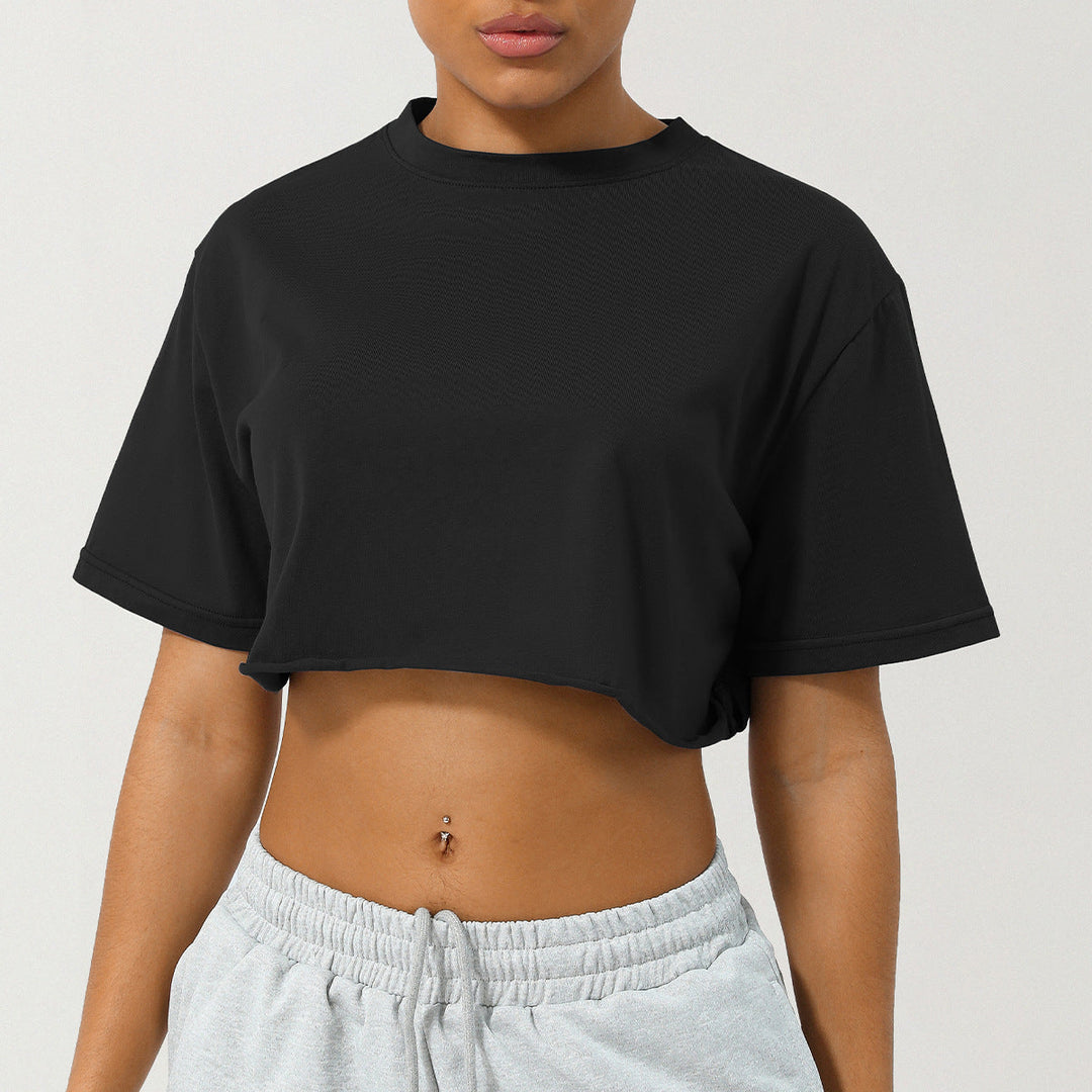 CASSIA™ | Damen Cropped T-Shirt mit lockerer Passform
