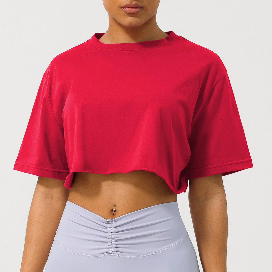 CASSIA™ | Damen Cropped T-Shirt mit lockerer Passform