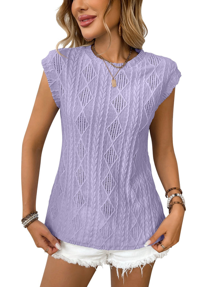DELICE™ | Damen Leichtes Strick-T-Shirt Chic