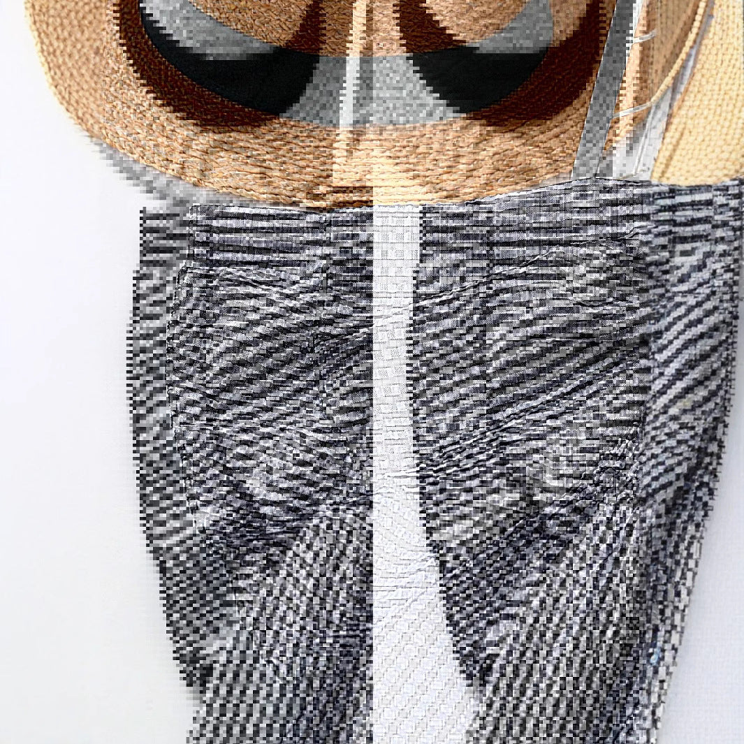 Kristel Vintage Fließende Karierte Puffärmel-Bluse | Zeitloses Retro-Oberteil