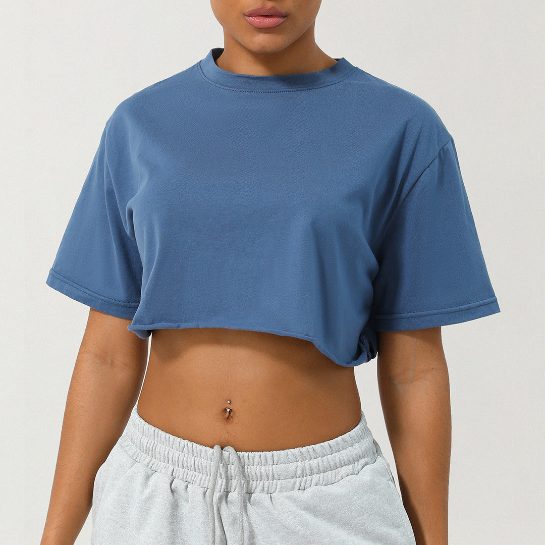 CASSIA™ | Damen Cropped T-Shirt mit lockerer Passform