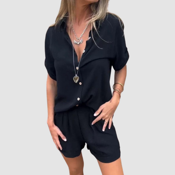 Alba™ Summer Set | Leichtes Oberteil und lockere Hose