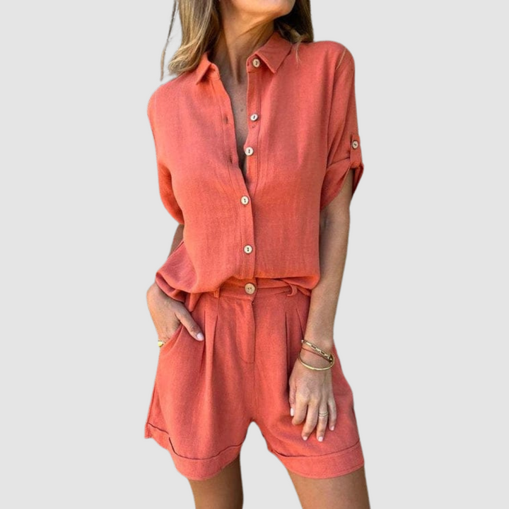 Alba™ Summer Set | Leichtes Oberteil und lockere Hose