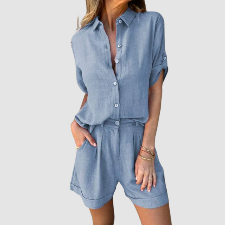 Alba™ Summer Set | Leichtes Oberteil und lockere Hose