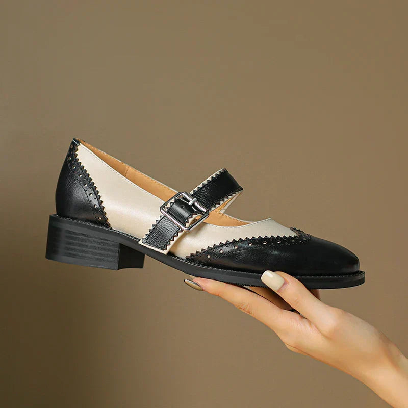 Miana Leder Mary Janes
