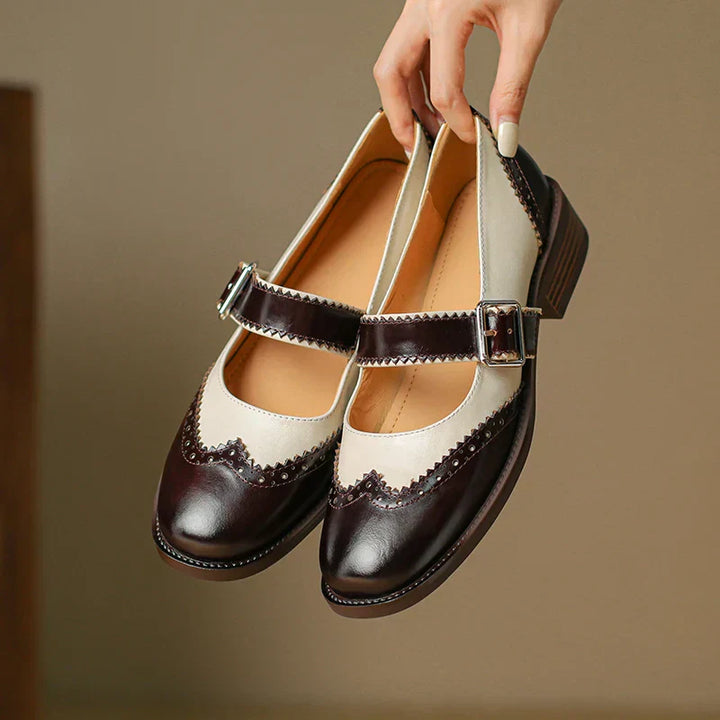 Miana Leder Mary Janes