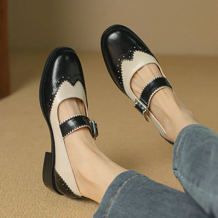 Miana Leder Mary Janes