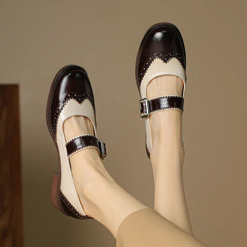 Miana Leder Mary Janes