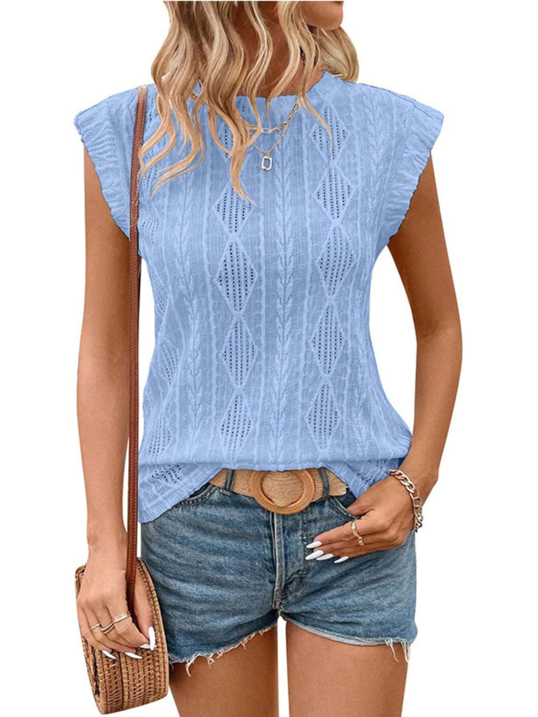 DELICE™ | Damen Leichtes Strick-T-Shirt Chic