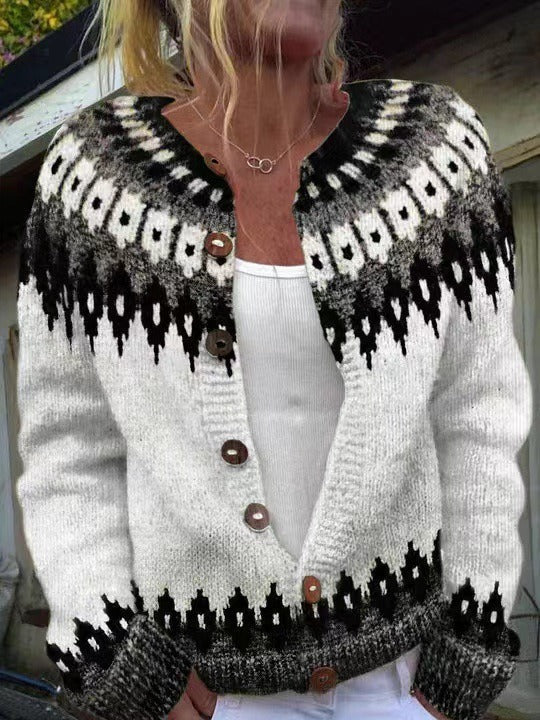 Alexa | Vintage Isländische Strickjacke